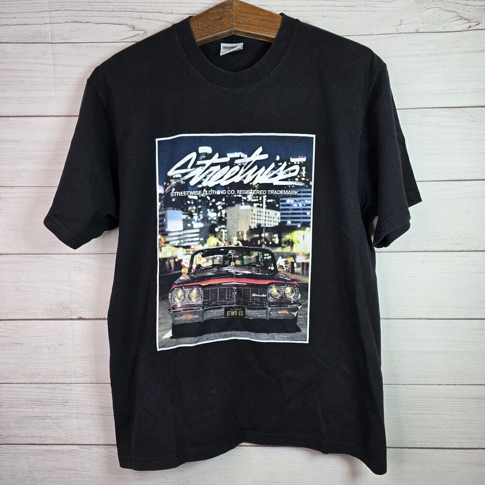 Streetwise '64 Chevrolet Impala Men's Black T-Shirt Size Large Los Angeles